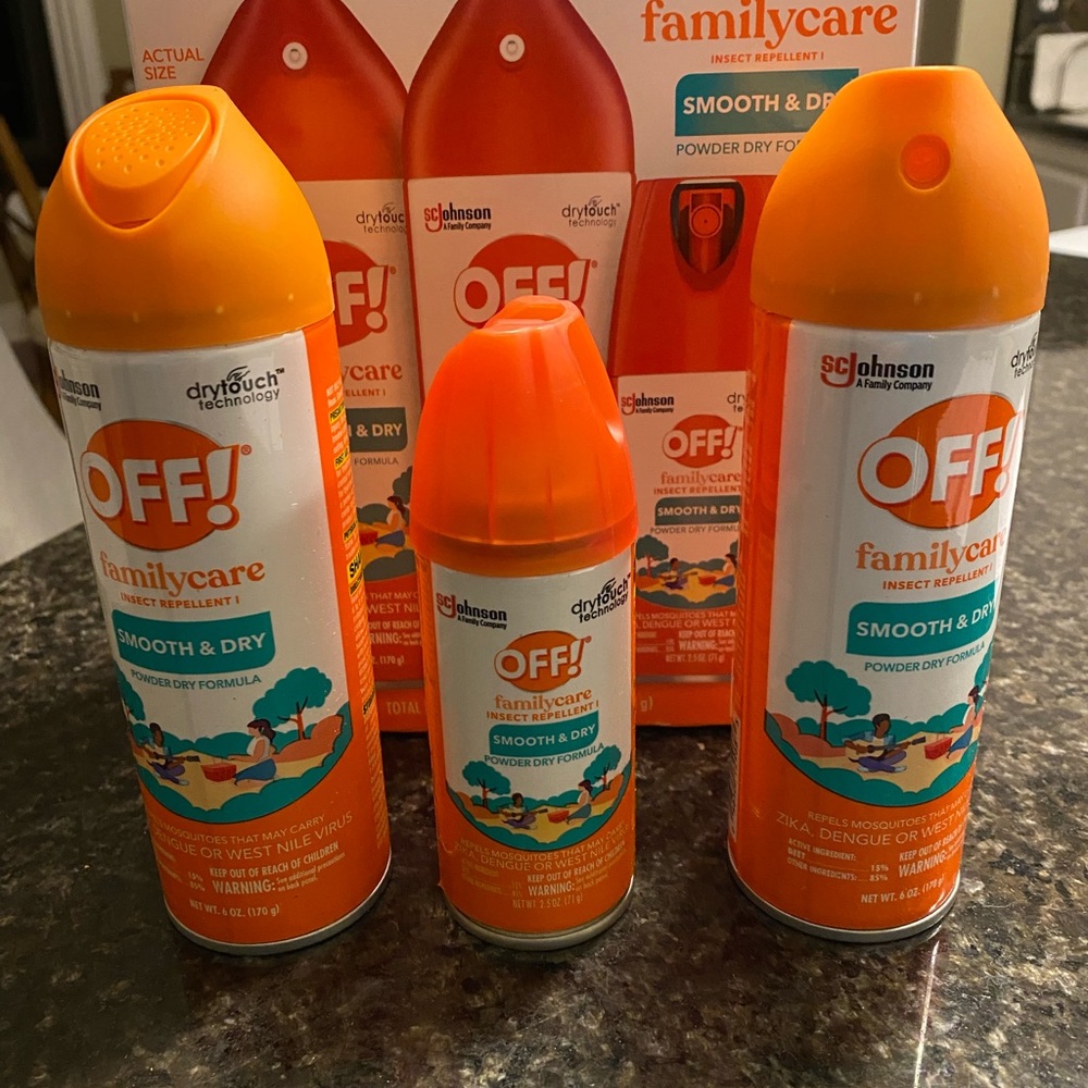 OFF! Family care insect mosquito bug repellant Smooth and Dry 3 pack - Picture 2 of 9